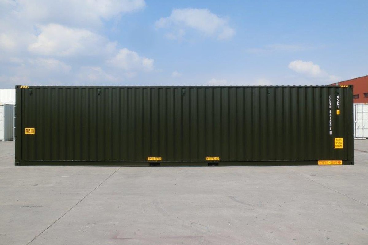 Container maritime 40 pieds high cube double porte