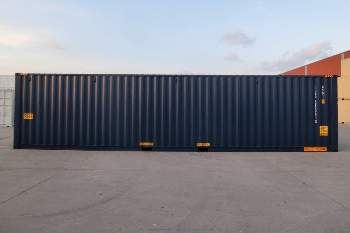 Container maritime 40 pieds high cube double porte